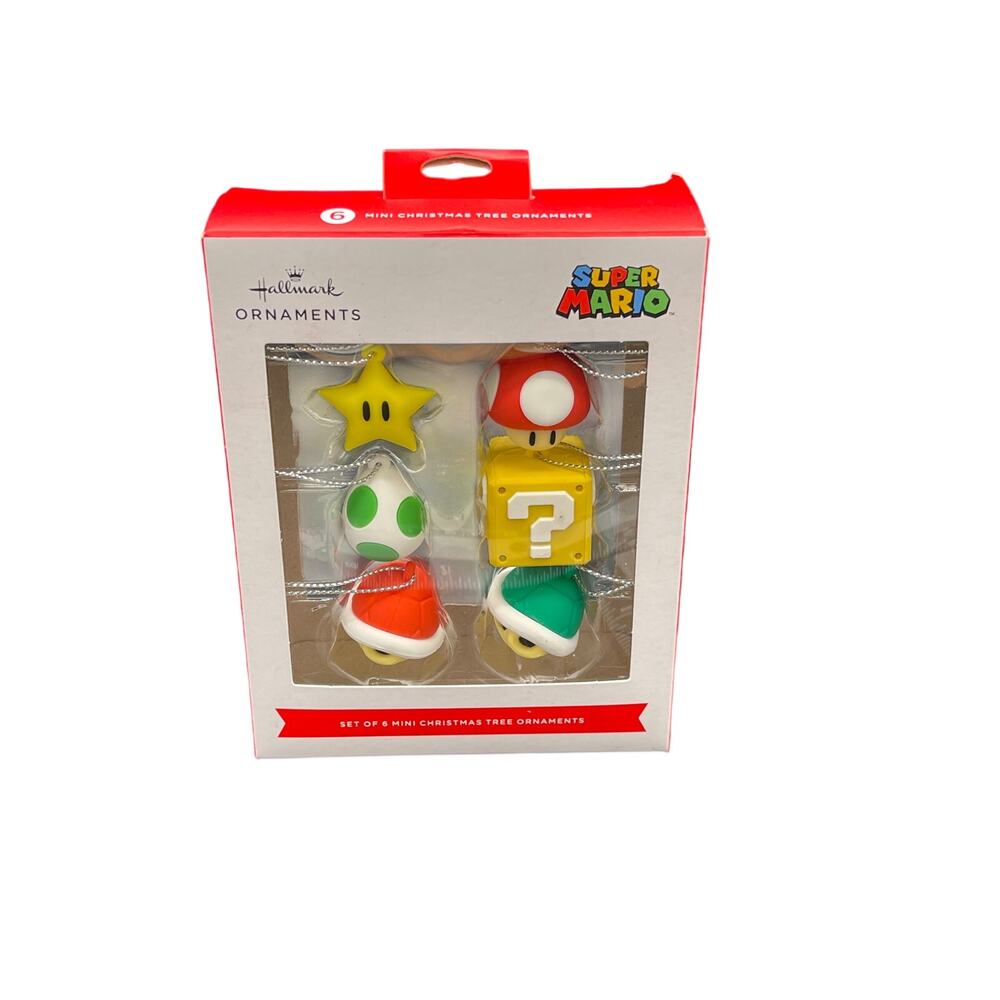 Hallmark Mini Christmas Ornaments (Nintendo Super Mario), Set of 6